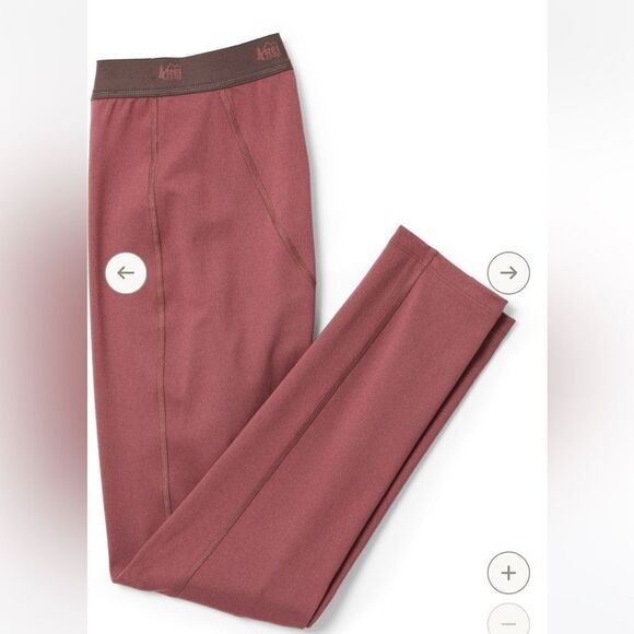 REI Co-op Midweight Base Layer Bottoms - Kids Mauve‎ Shadow XXS (4-5) Nwt - Picture 4 of 7